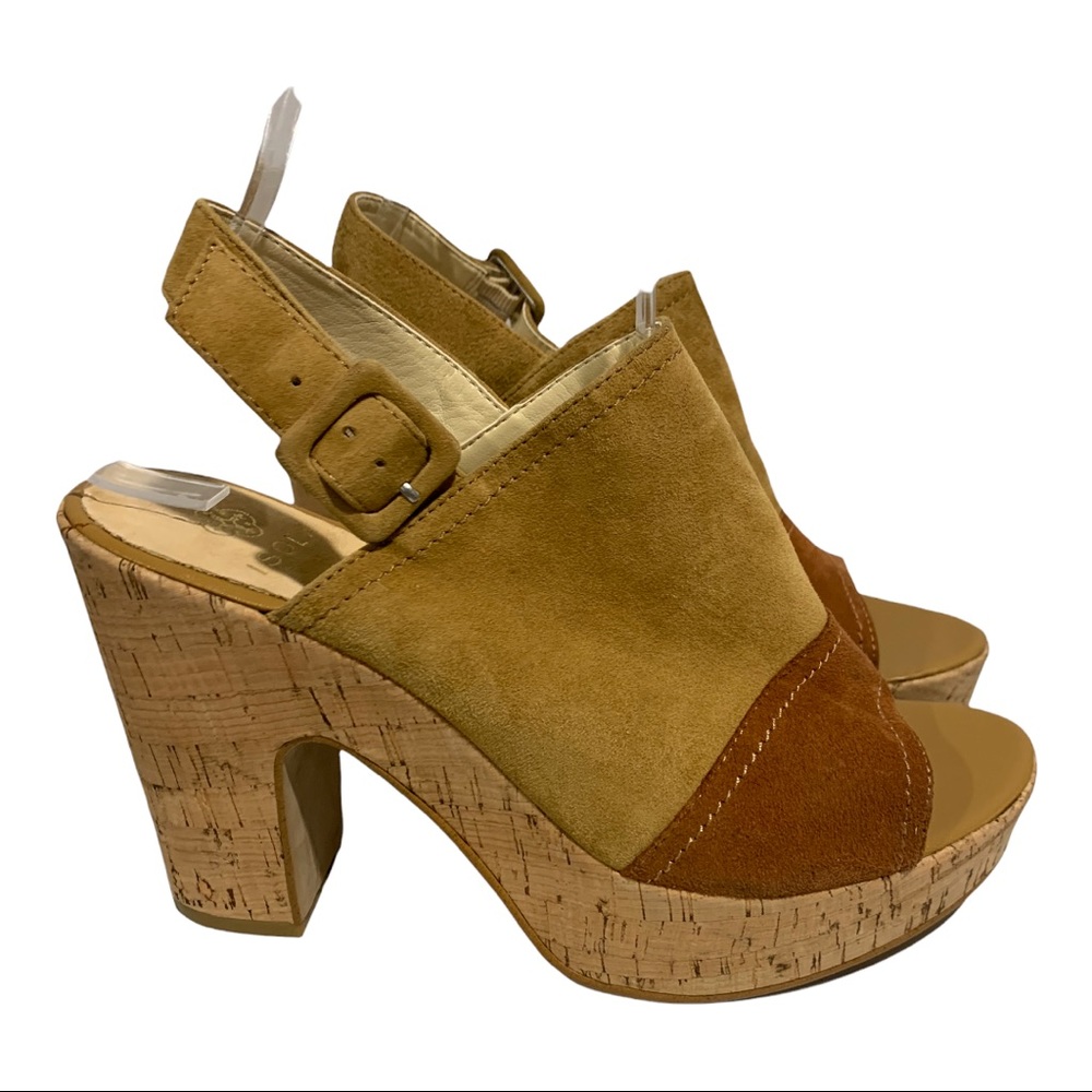 Isola cork leather heels size 8.5 - Picture 2 of 8